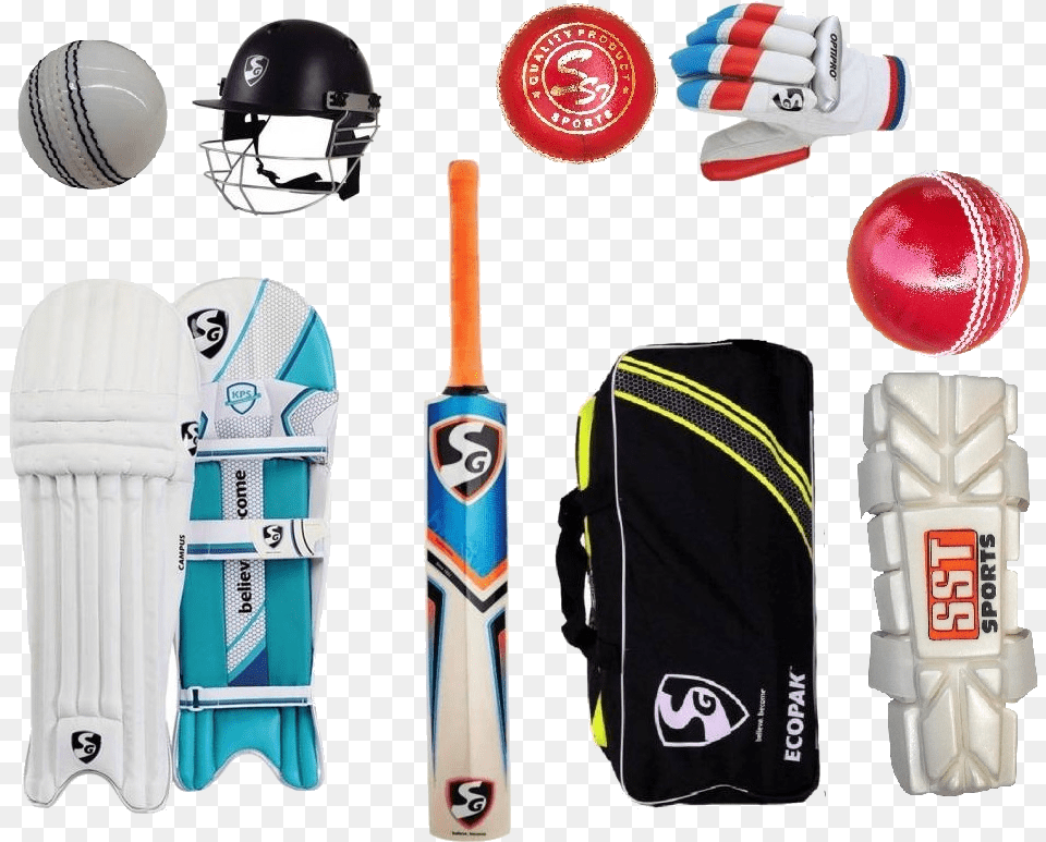 Full Sg Cricket Kit, Ball, Cricket Ball, Cricket Bat, Sport Free Transparent Png
