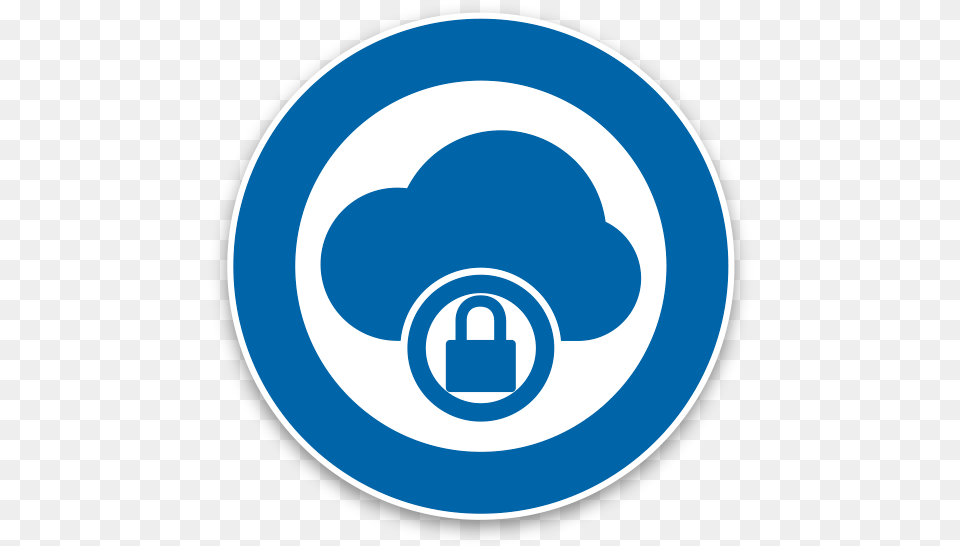 Full Size Cloud Storage Logo Circle, Person, Security, Disk Free Png Download