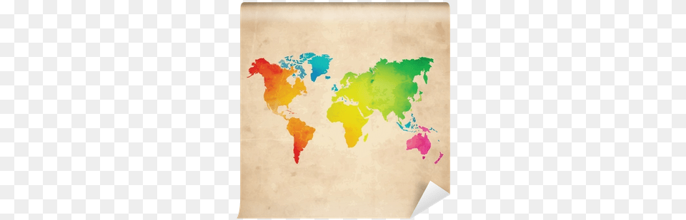 Full Size Color World Map, Chart, Plot, Atlas, Diagram Free Transparent Png