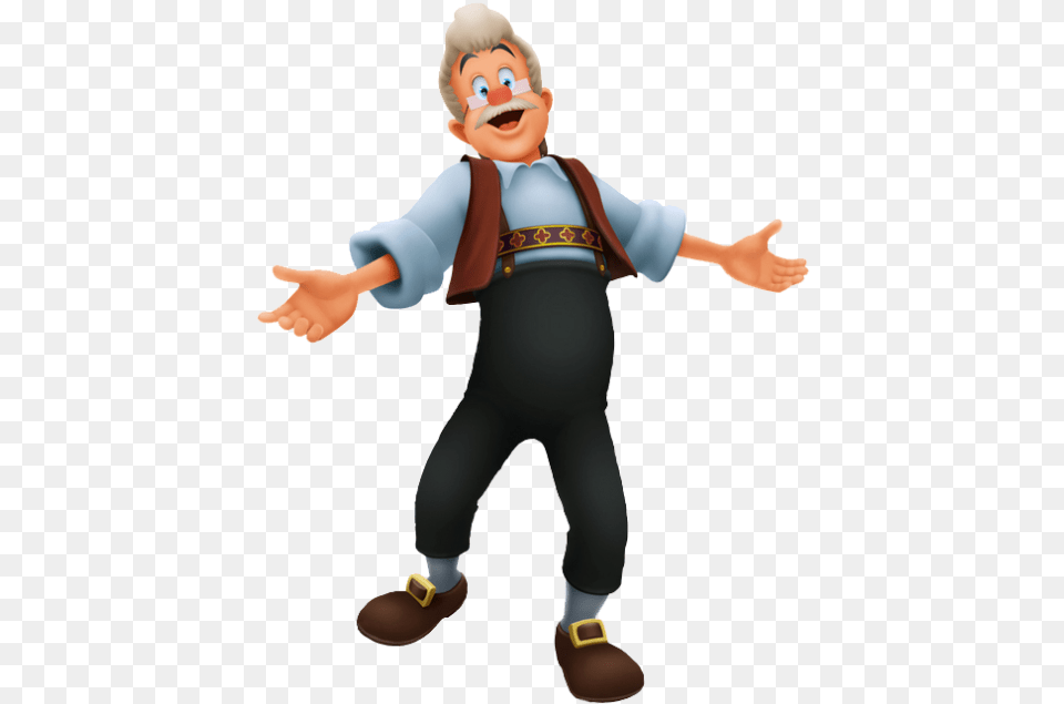 Full Size Geppetto Kingdom Hearts, Baby, Person, Cartoon, Face Png Image