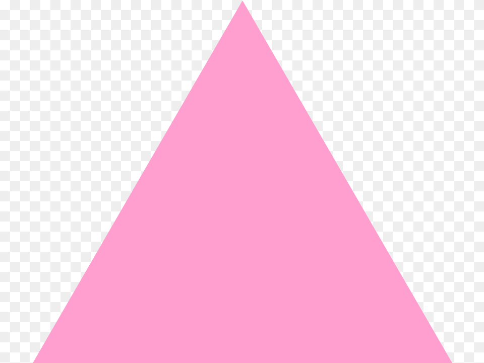Full Size Triangle Shape Pink Color Png Image
