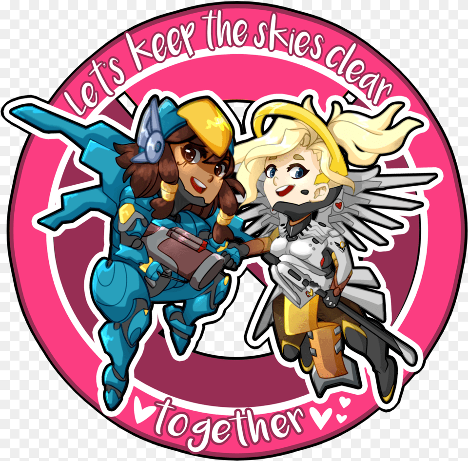 Full Size Pharmercy Fanart, Book, Comics, Publication, Sticker Free Png Download