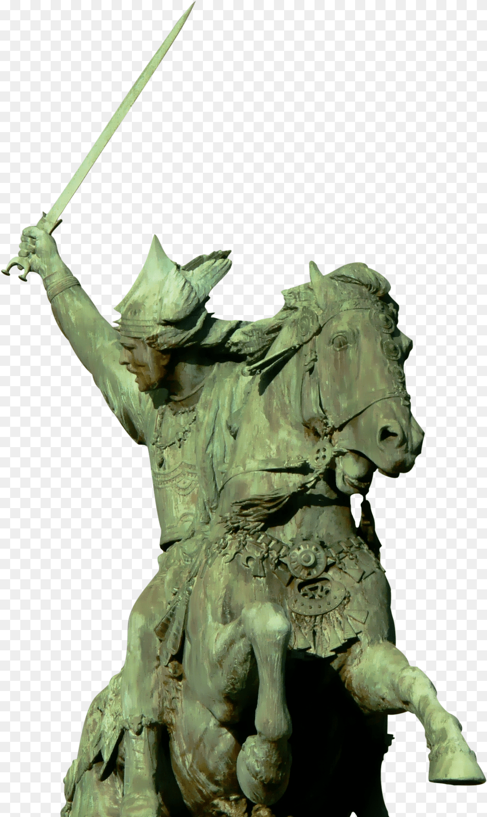 Full Size Vercingetorix, Sword, Weapon, Bronze, Person Png Image