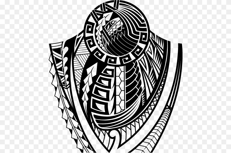 Full Sleeve Tribal Tattoos Circle Polynesian Tattoo Design, Emblem, Symbol, Adult, Male Png Image