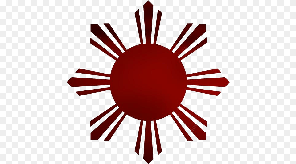 Full Sun Free Clipart Philippine Flag Sun, Logo, Maroon, Symbol, Person Png Image