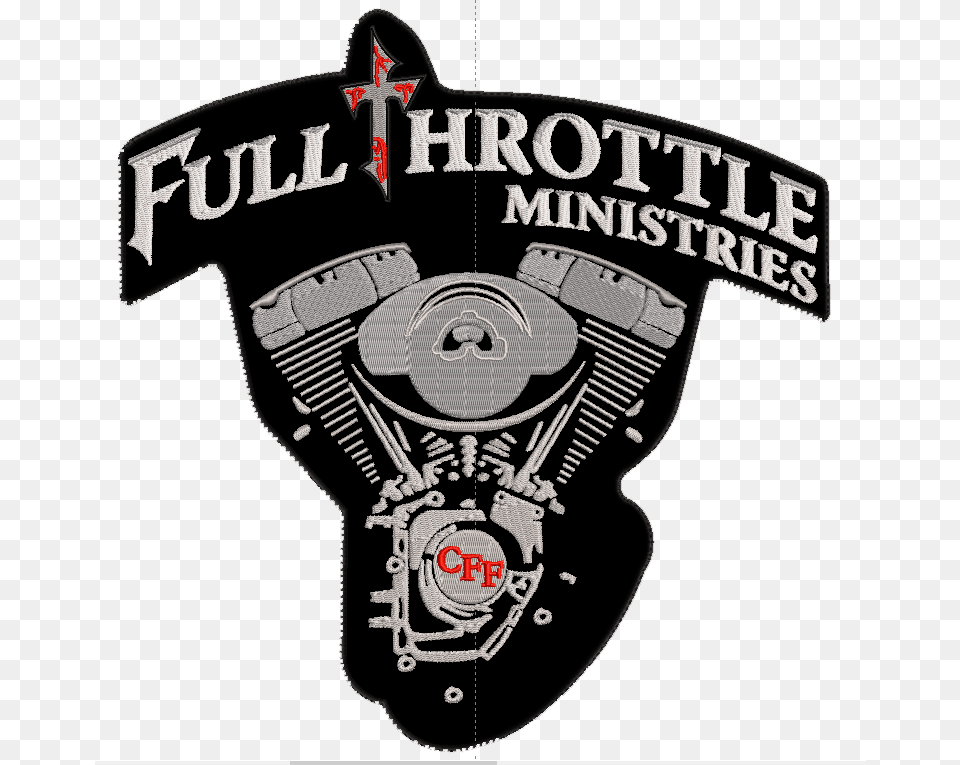 Full Throttle Ministries Reworked Patch Emblem, Badge, Logo, Symbol, Person Free Png