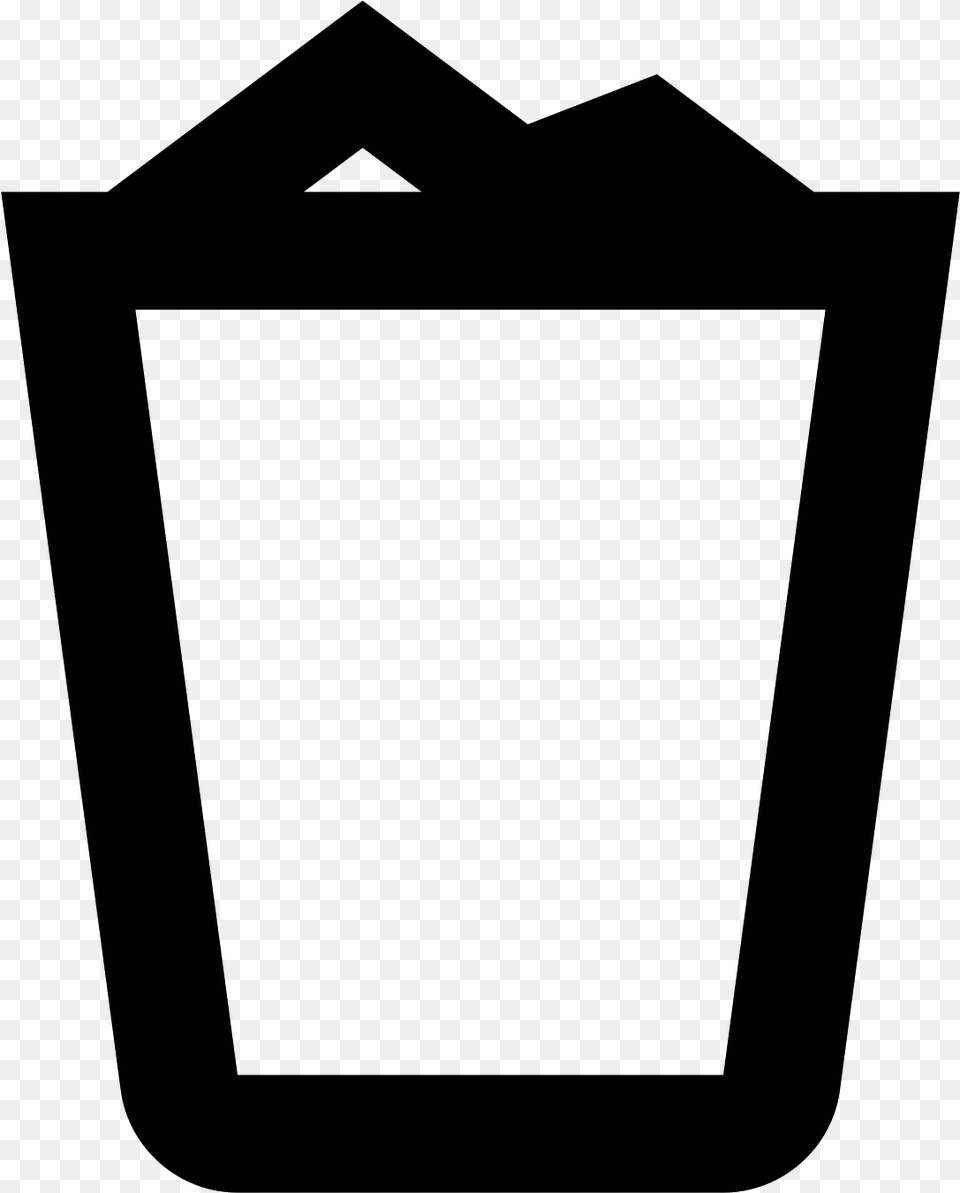 Full Trash Icon, Gray Free Png