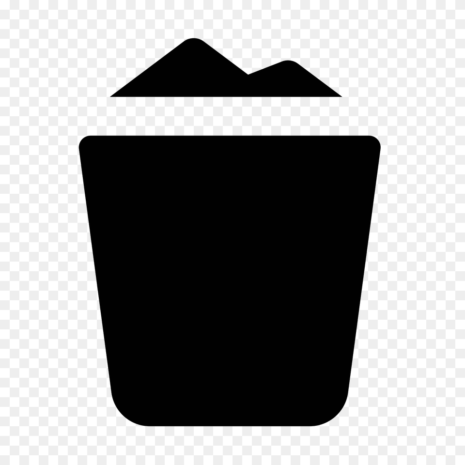 Full Trash Icon, Gray Free Png Download