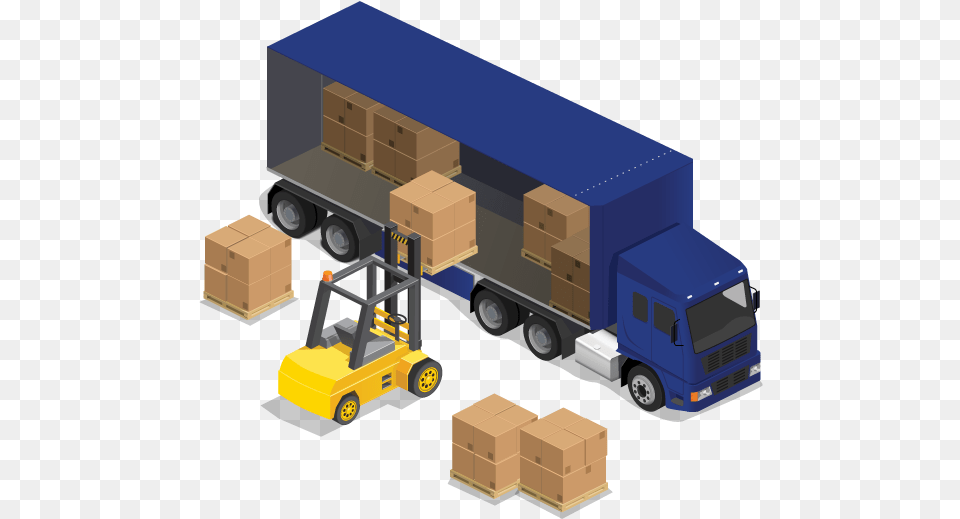 Full Truck Load, Vehicle, Transportation, Trailer Truck, Box Free Png Download
