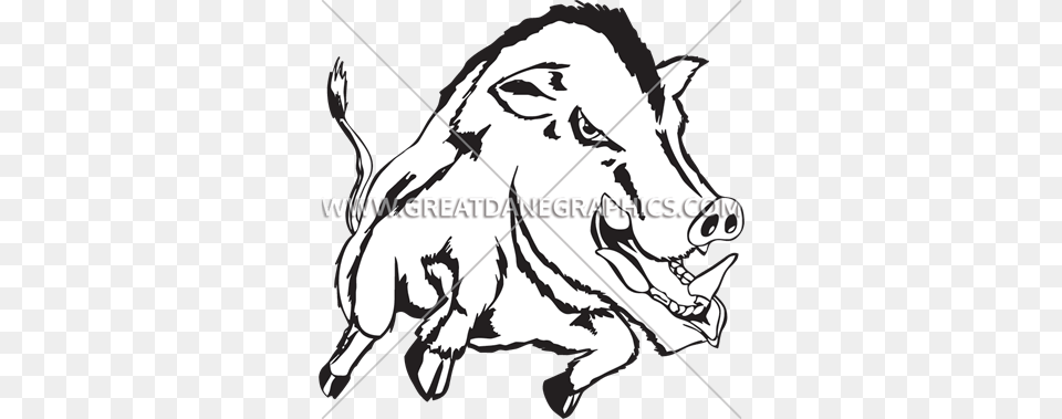 Full Wild Boar Production Ready Artwork For T Shirt Printing, Animal, Hog, Mammal, Pig Free Transparent Png