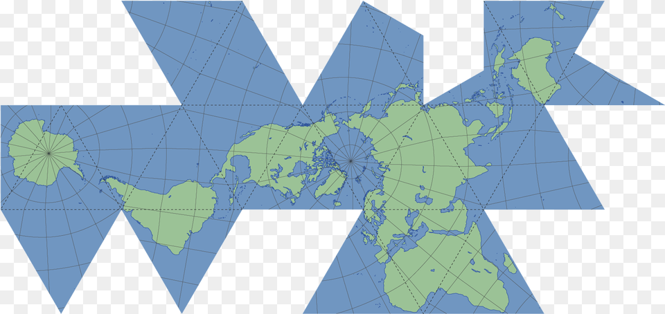 Fuller Dymaxion Map, Chart, Plot, Atlas, Diagram Free Png