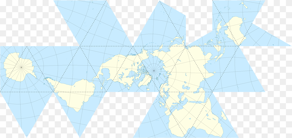 Fuller Projection A1 Dymaxion Map, Chart, Plot, Atlas, Diagram Png