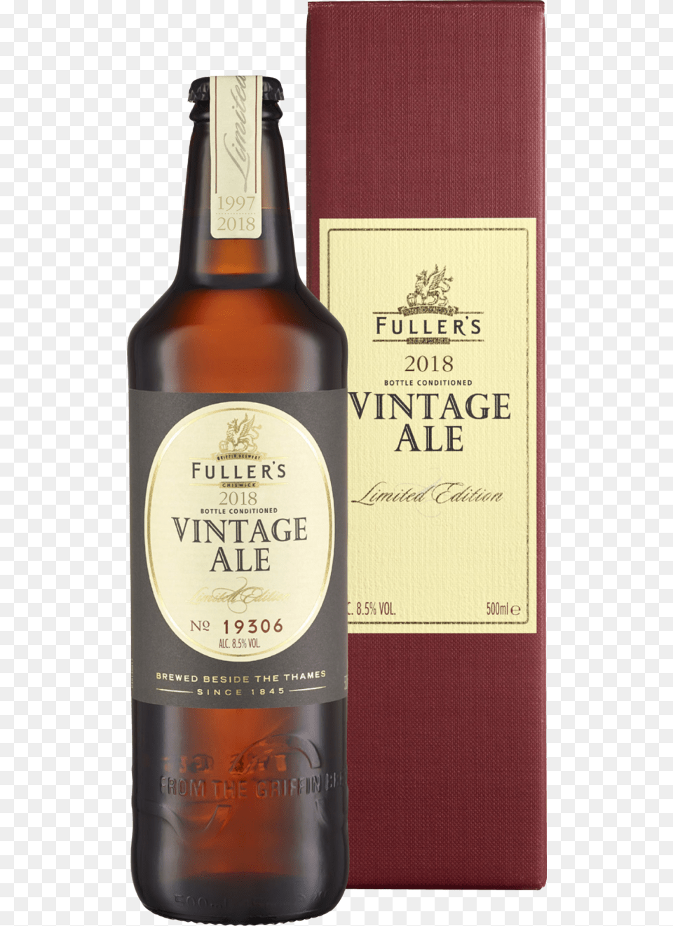Fullers Vintage Ale Liqueur, Alcohol, Beer, Beer Bottle, Beverage Free Png Download