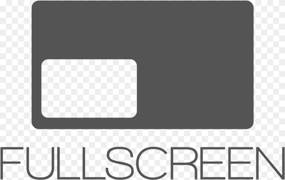 Fullscreen Black Square Logo Fullscreen Mcn, Text Png Image