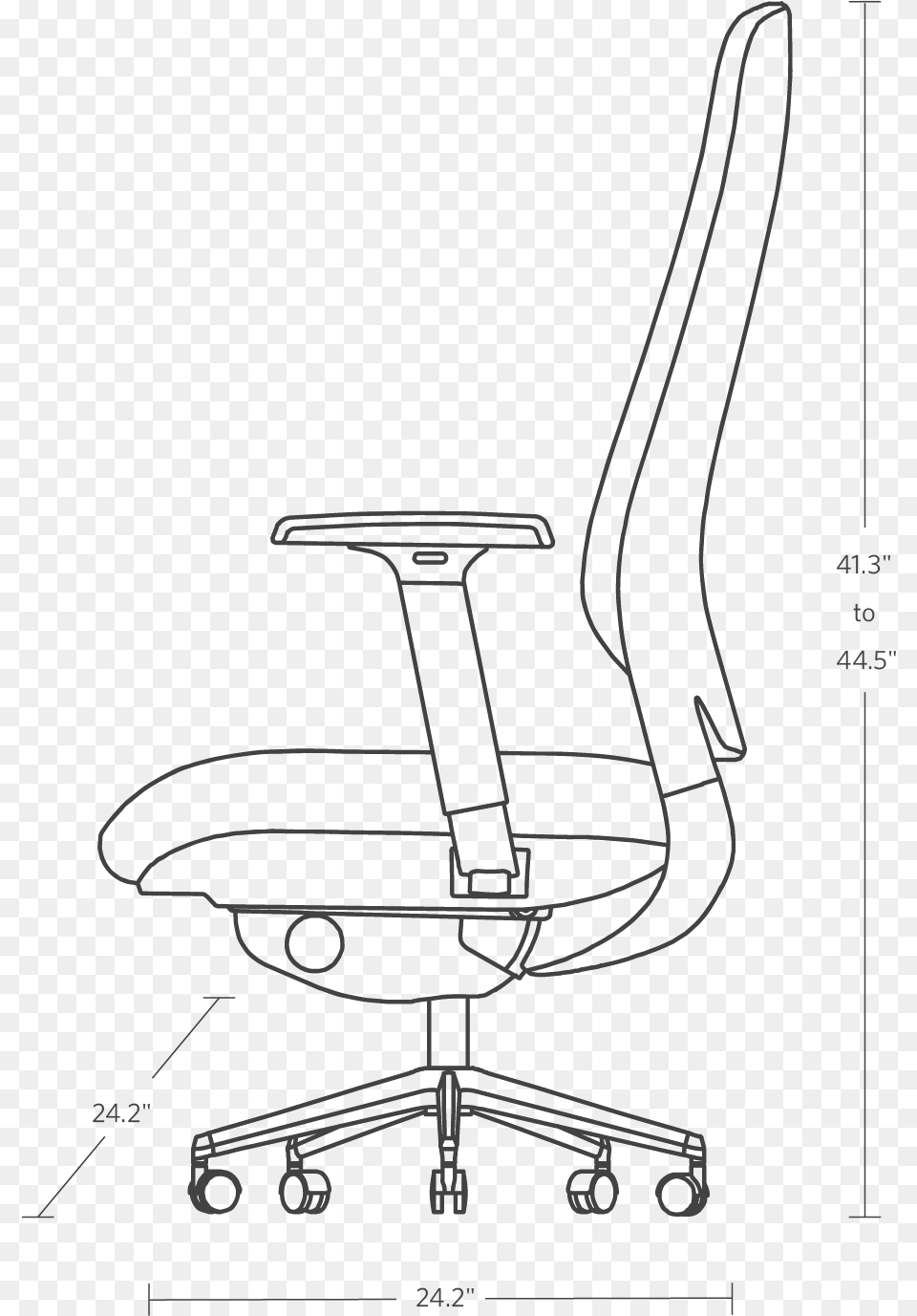 Fully Desk Chair Dimensions Office Chair, Furniture, Blade, Razor, Weapon Free Transparent Png