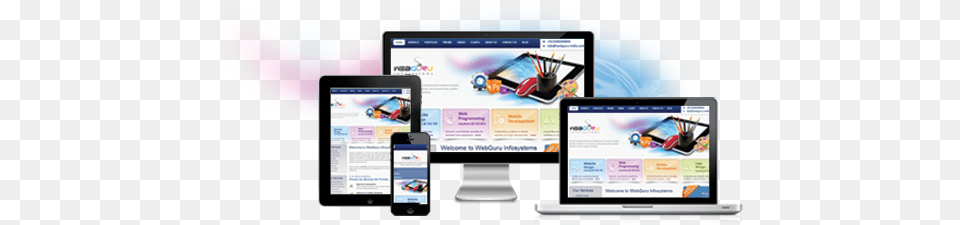 Fully Responsive Web Design Website Designing Banner, Computer, Tablet Computer, Electronics, Hardware Free Png Download