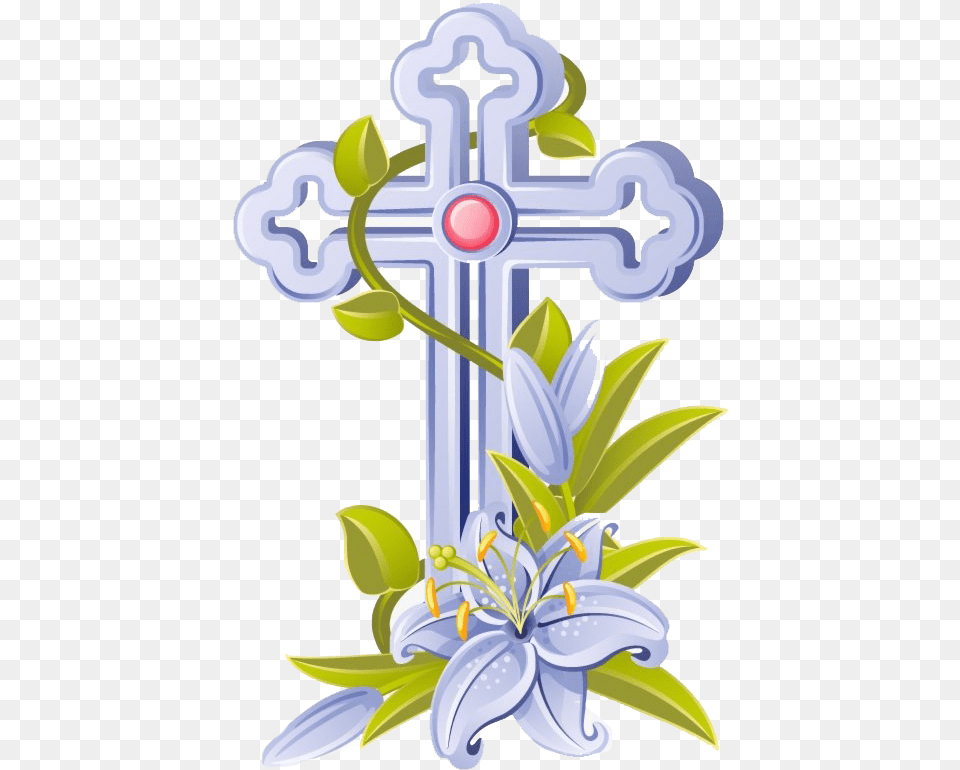 Fun And Quick Easter, Cross, Symbol, Flower, Plant Free Png Download