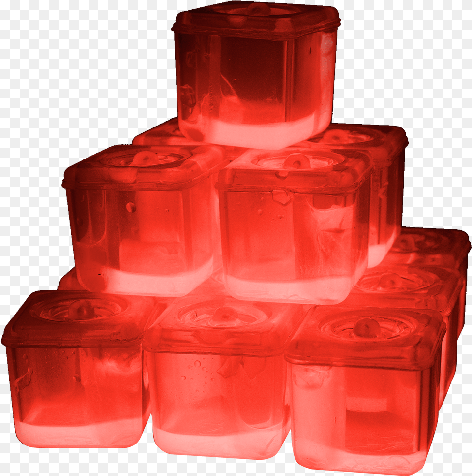 Fun Central P910 Glow In The Darking Ice Cubes Fun Central P910 Glow In The Darking Ice Cubes Red, Food, Jelly, Tape Free Png