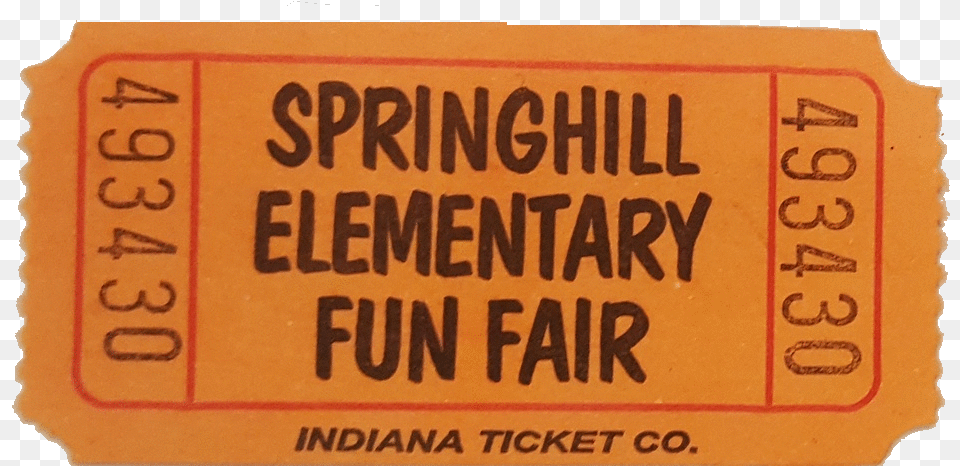 Fun Fair Ticket Stub Signage, Paper, Text Png Image