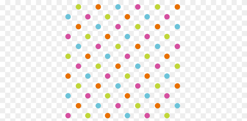 Fun Flowers Multi Coloured Polka Dots Wallpaper, Pattern, Polka Dot Free Png Download
