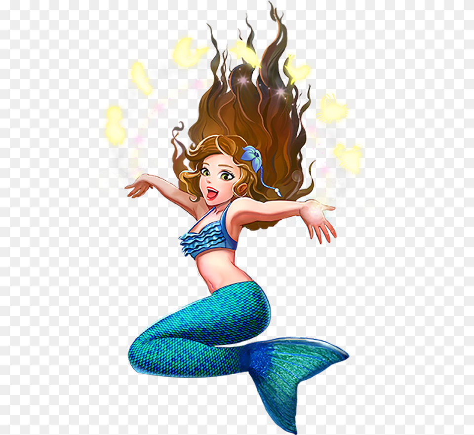 Fun Fun Mermaid, Dancing, Leisure Activities, Person, Face Free Png Download