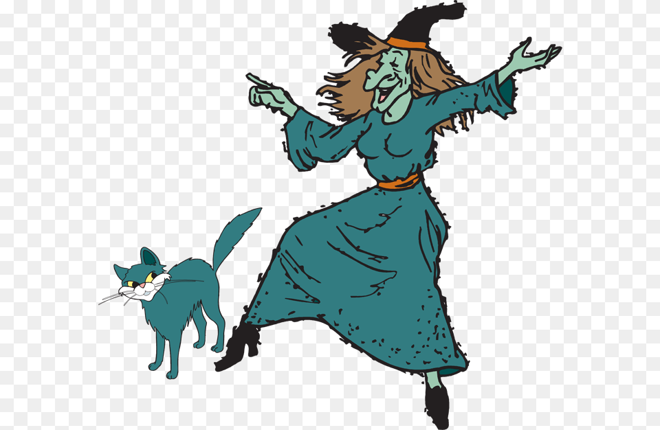 Fun Halloween Witch Clipart Kid, Publication, Book, Comics, Person Png Image