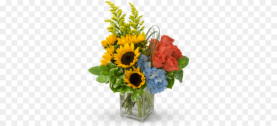 Fun In The Sun Flower Arrangement Flowers Port, Plant, Flower Arrangement, Flower Bouquet, Art Free Png