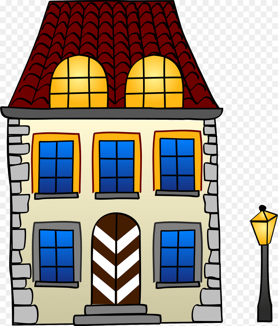 Fun Little House Clipart, Neighborhood, Architecture, Building, Housing Free Png Download