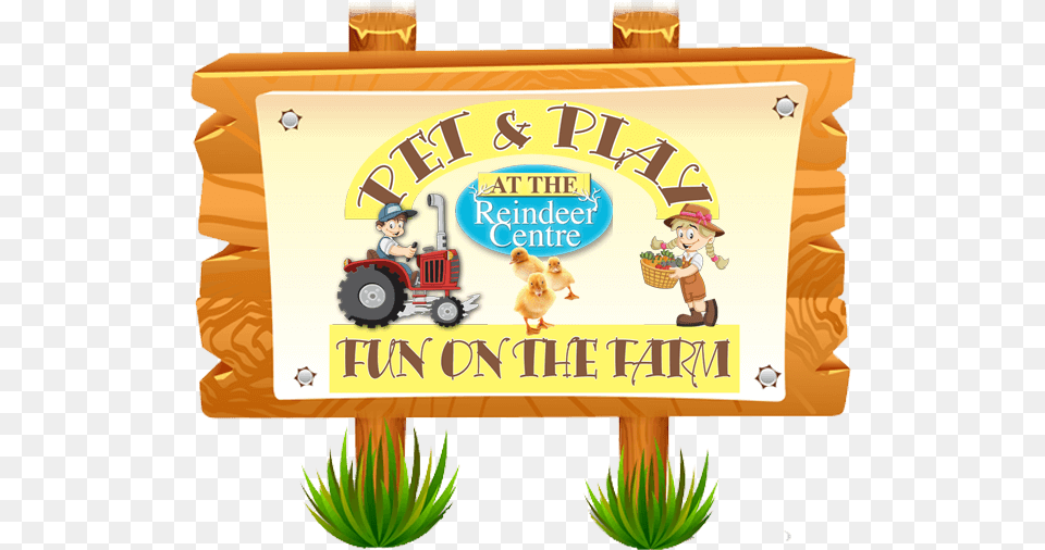 Fun On The Farm Wooden Sign Post Clipart, Plant, Animal, Bird, Baby Png