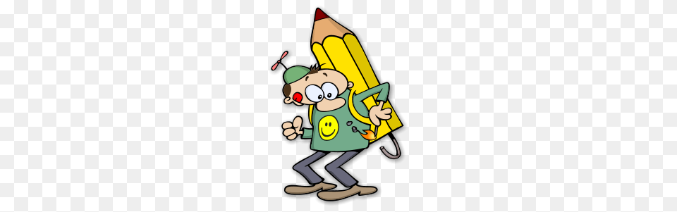 Fun School Cliparts, Pencil, Dynamite, Weapon Png Image