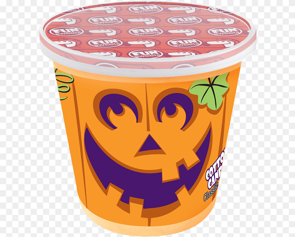 Fun Sweets Halloween Pumpkin Cotton Candy, Can, Tin Free Png Download