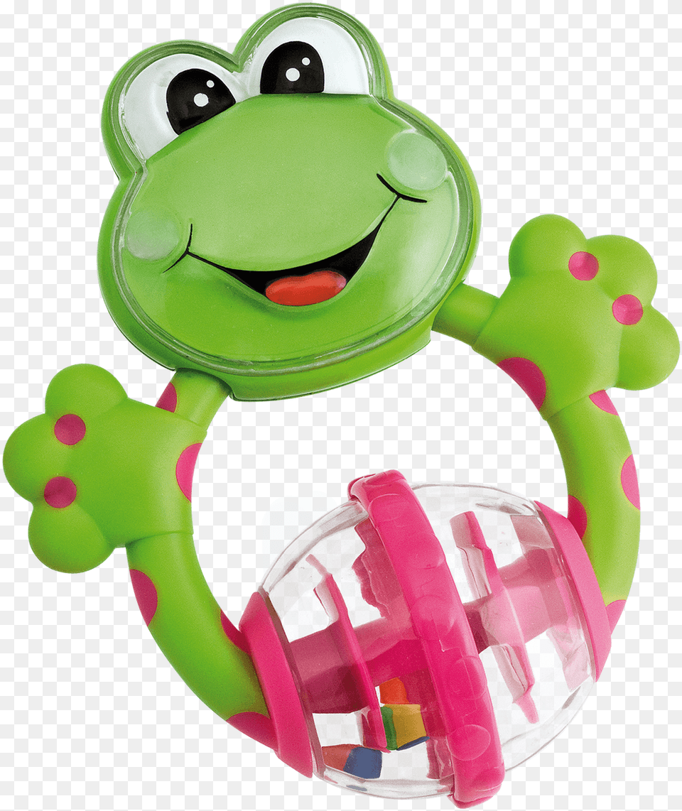 Fun Teething Rattle Frog Chicco, Toy Png