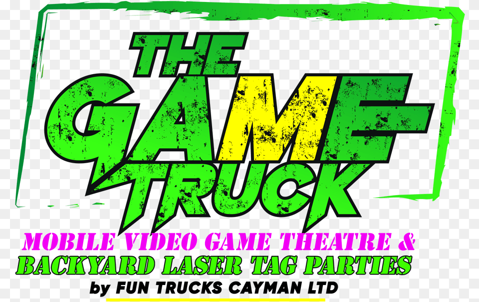 Fun Trucks Grand Cayman Video Game Laser Tag Photo Booth Horizontal, Green, Scoreboard, Logo, Advertisement Free Transparent Png