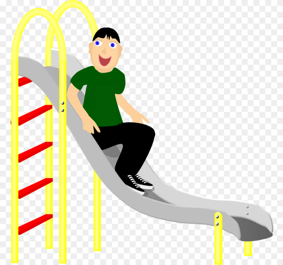Fun Un Slide On A Slide, Play Area, Outdoors, Boy, Person Png Image