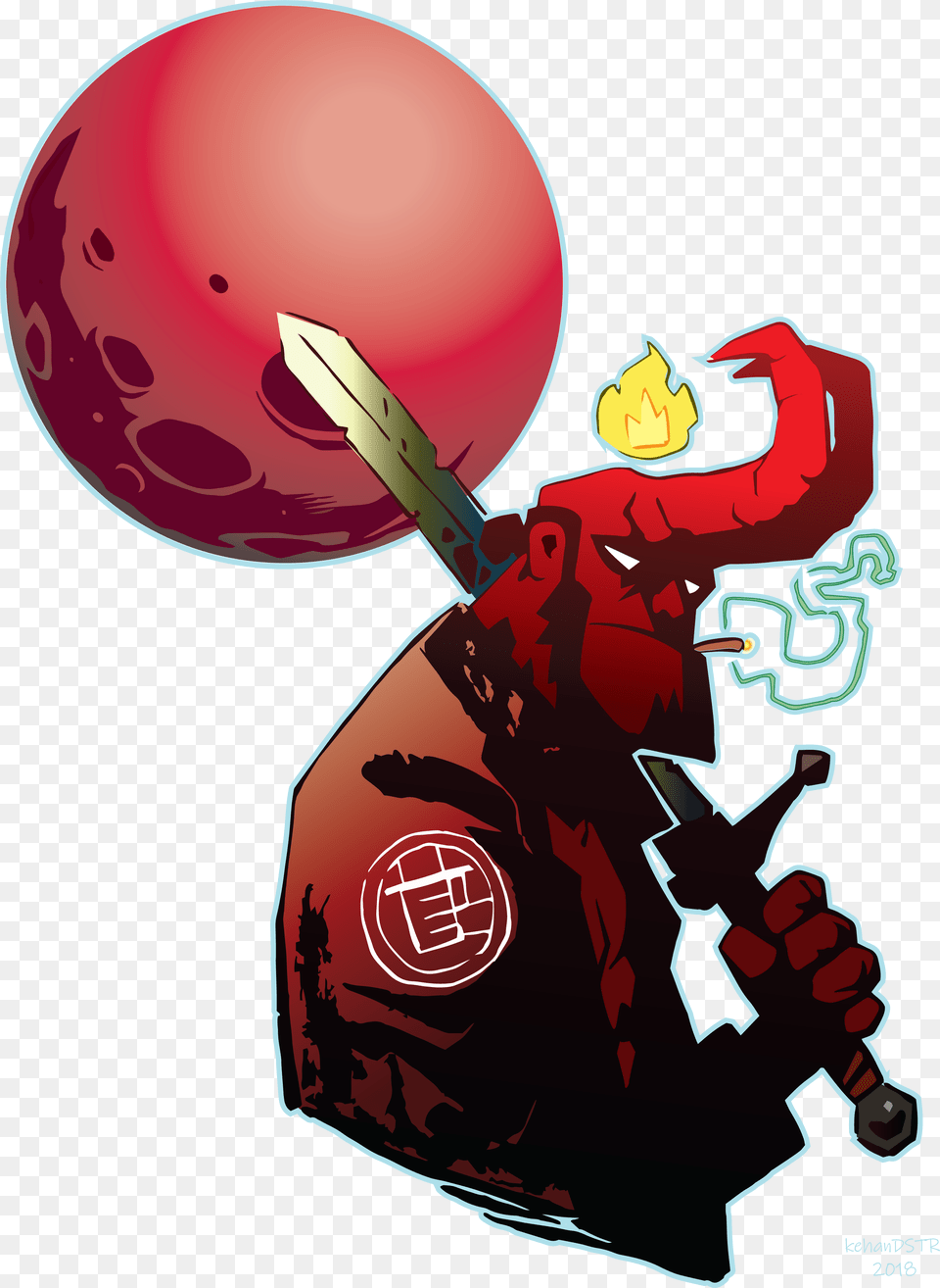 Fun With Hellboy, Sword, Weapon, People, Person Free Png Download