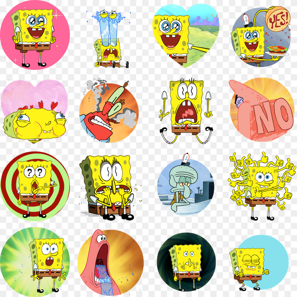 Fun With Spongebob Facebook Stickers Spongebob Facebook Stickers, Sticker, Publication, Comics, Book Free Png Download
