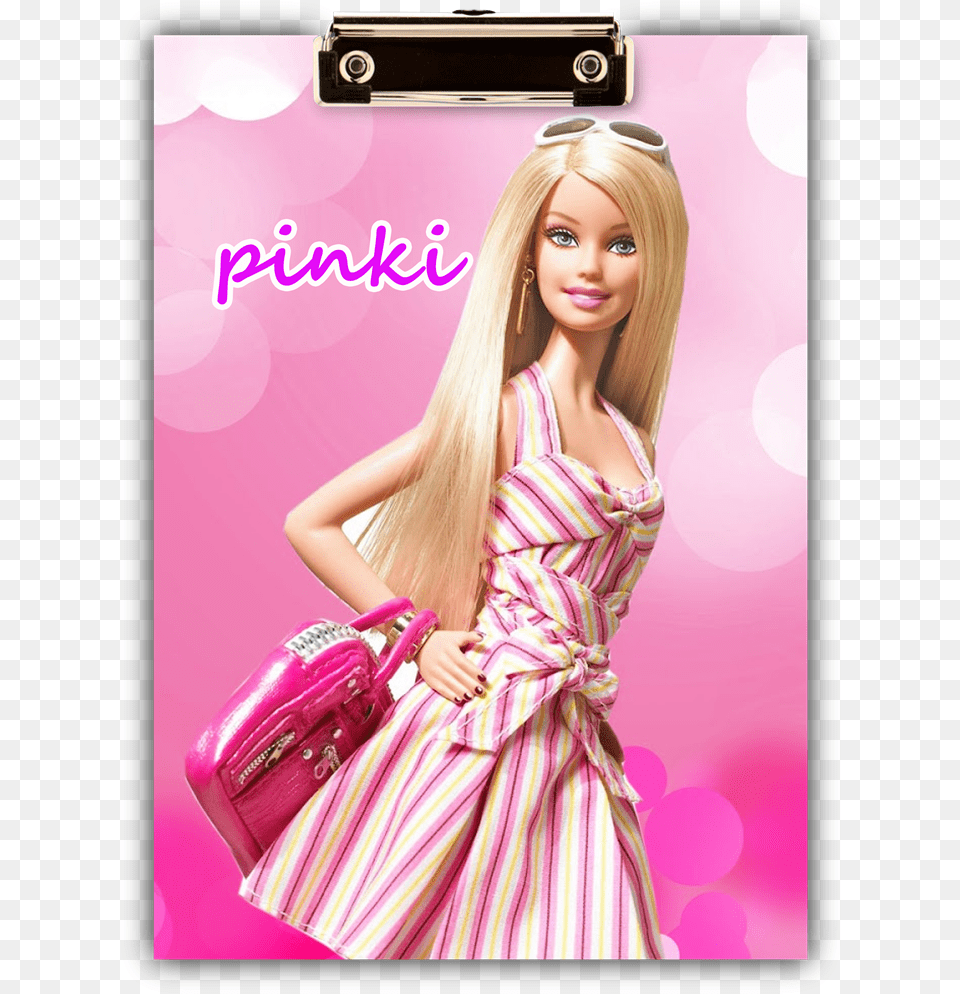 Funcart Barbie Theme Exam Boardtitle Funcart Barbie Greta Thunberg Funny Face, Accessories, Toy, Person, Handbag Png Image