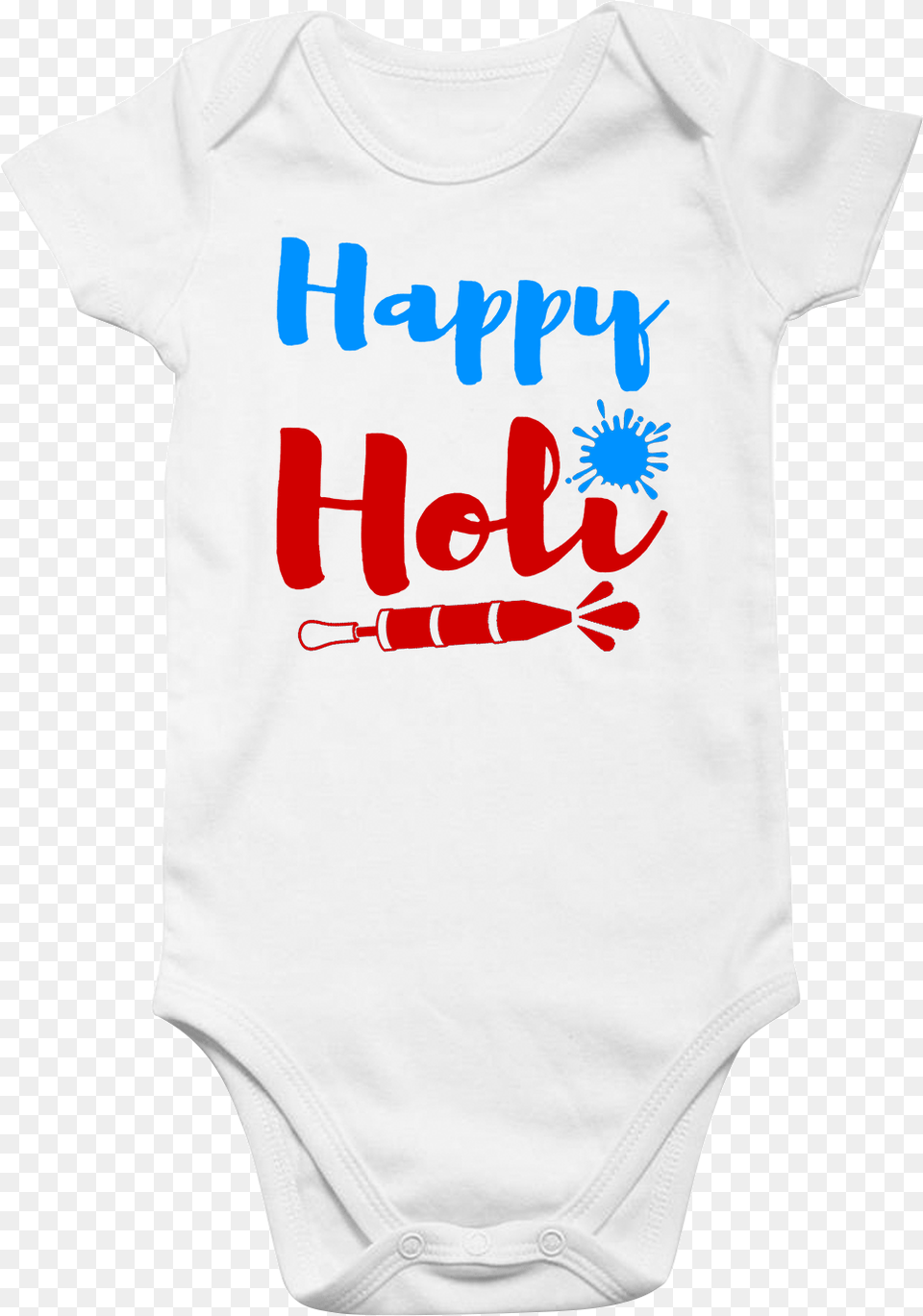 Funcart Happy Holi Baby Romperquottitlequotfuncart Happy Australian And Pakistani Baby, Clothing, T-shirt Free Png