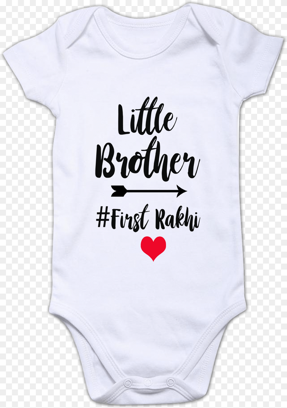 Funcart Little Brother First Rakhi Baby Rompertitle, Clothing, T-shirt Free Png Download