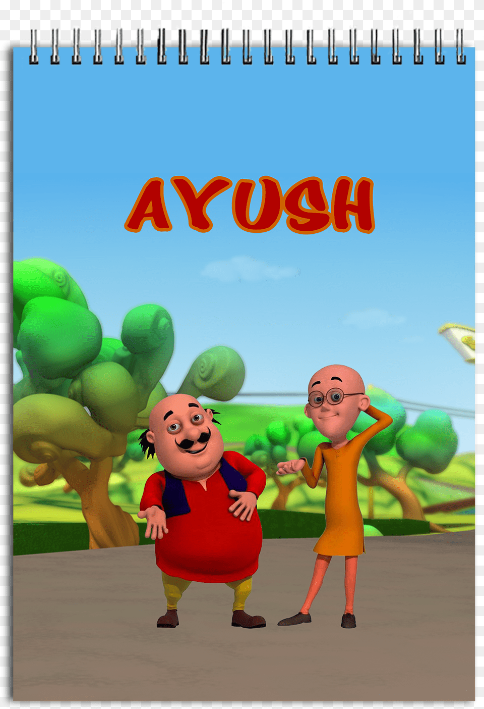 Funcart Motu Patlu Theme Drawing Filetitle Funcart, Book, Publication, Person, Baby Free Png Download