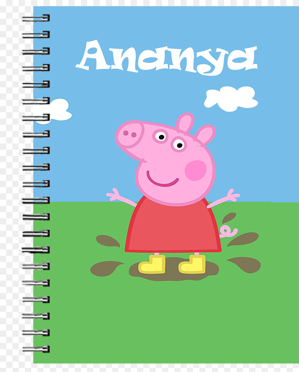 Funcart Peppa Pig Diarytitle Funcart Peppa Pig Diary Cartoon, Book, Publication Png Image