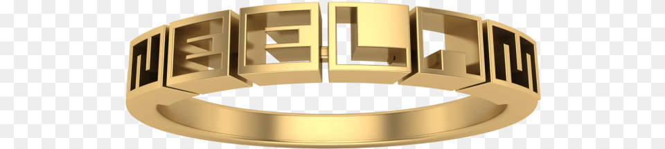 Function Amp Design Combined In The Personalized Name Ring, Accessories, Jewelry, Gold, Mailbox Png Image