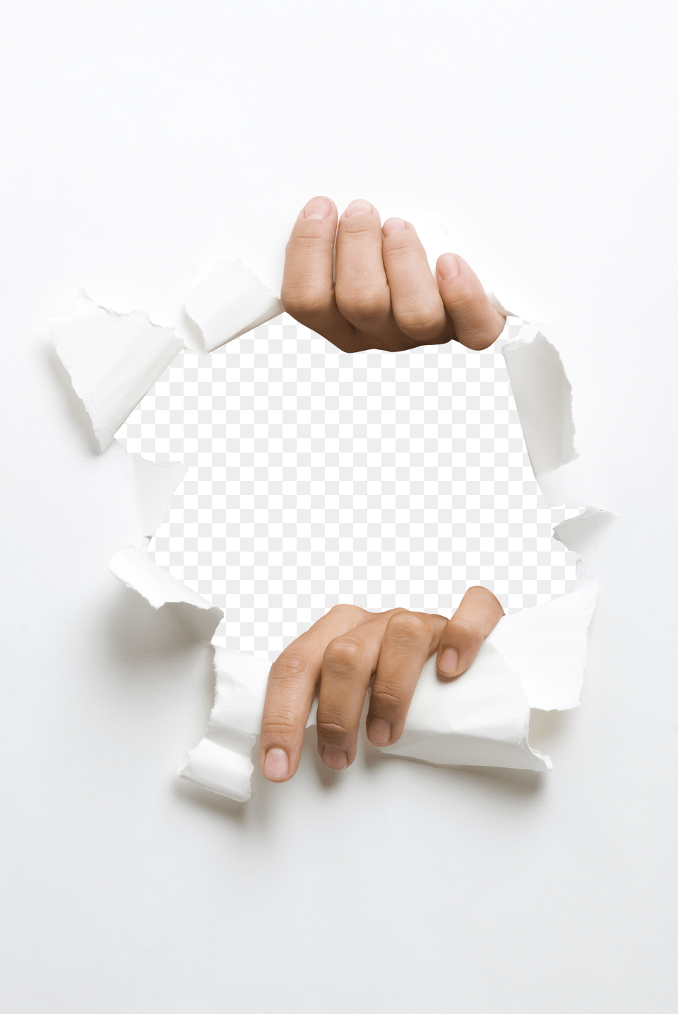Fundal Tear Paper Effect Transparent Image Hq Paper Hole Effect, Body Part, Finger, Hand, Person Free Png Download