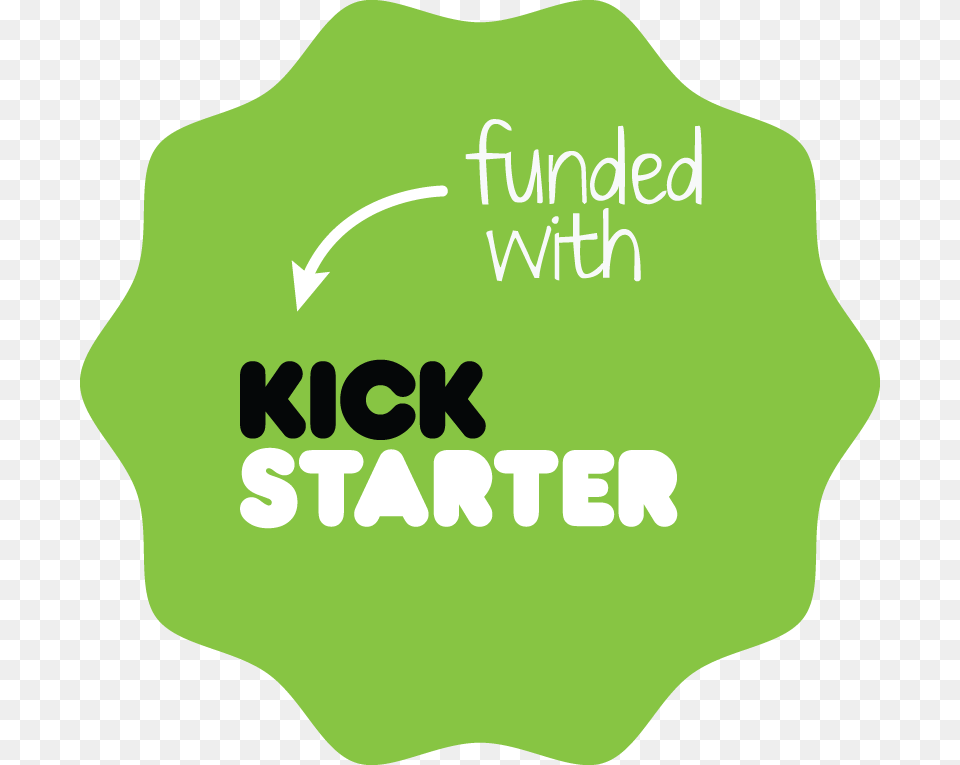 Funded With Kickstarter Kickstarter Funded Logo, Green, Person, Symbol, Text Png Image