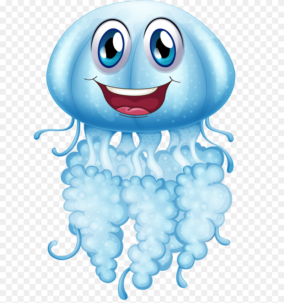 Fundo Do Mar Cartoon Sea Animals Sea And Art, Animal, Sea Life, Invertebrate, Jellyfish Free Png