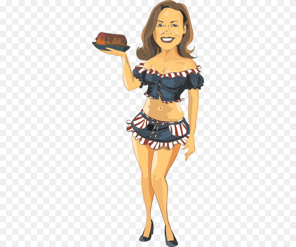 Fundraw Dot Com Waitress, Adult, Female, Person, Woman Free Png