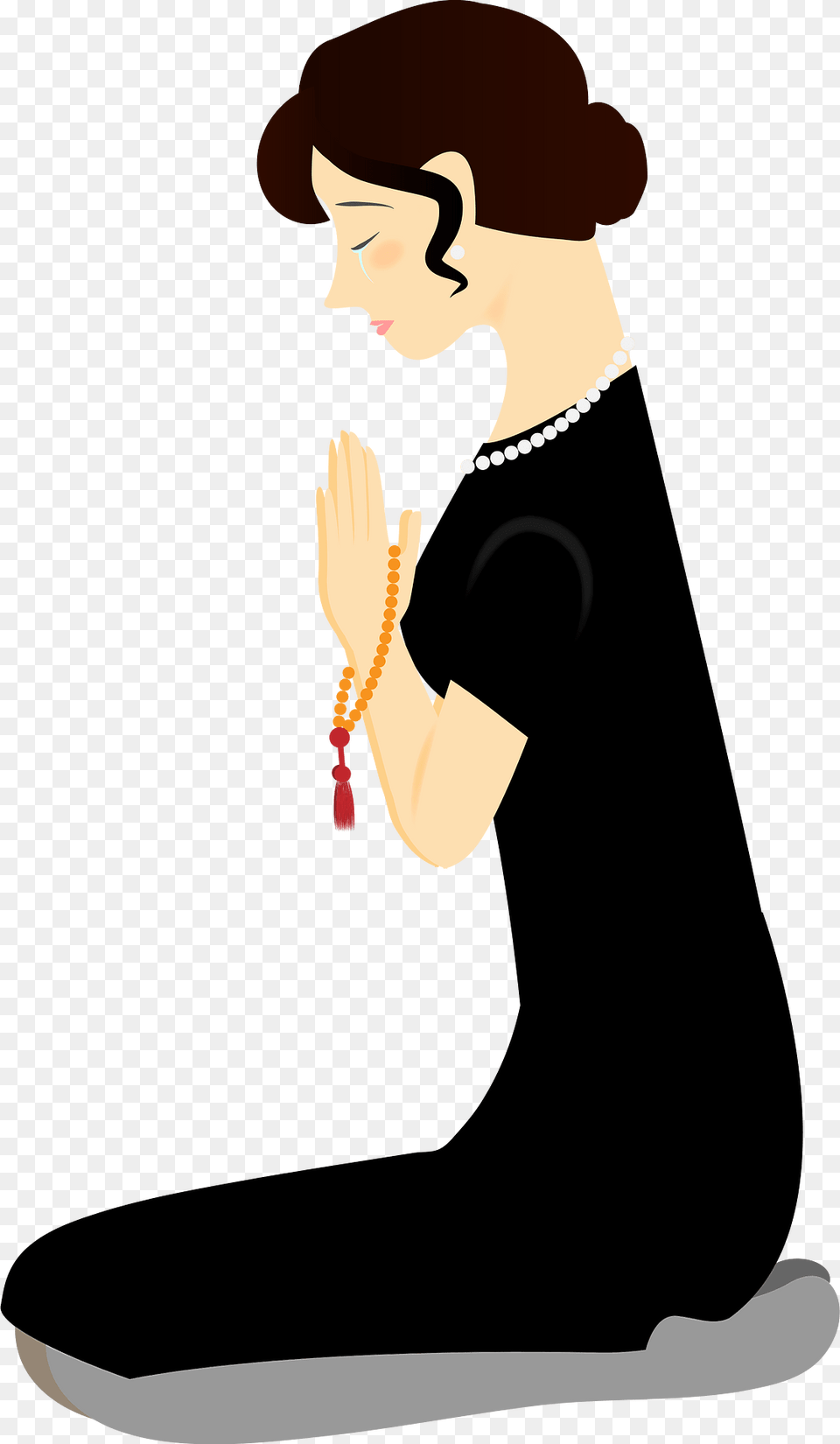 Funeral Crying Woman Clipart, Kneeling, Person, Adult, Female Free Transparent Png