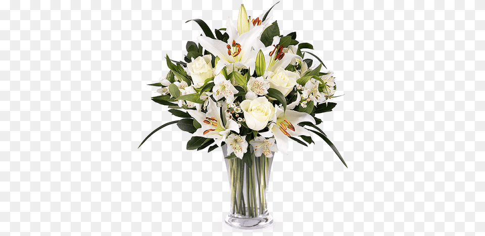 Funeral Flowers Background White Lily Bouquet Funeral, Flower, Flower Arrangement, Flower Bouquet, Plant Free Png Download
