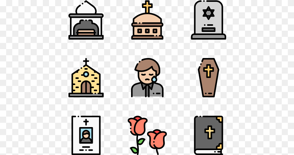 Funeral Icon Packs, Person, Face, Head, Tower Free Png Download