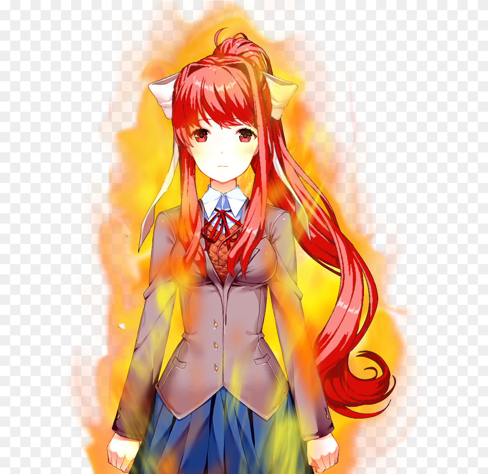 Funfun Super Saiyan God Monika God, Book, Comics, Publication, Person Free Transparent Png